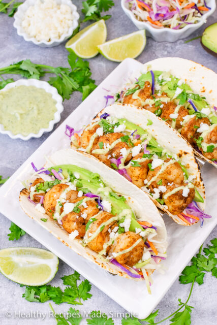 Low Carb Shrimp Tacos - Healthy Recipes Made Simple