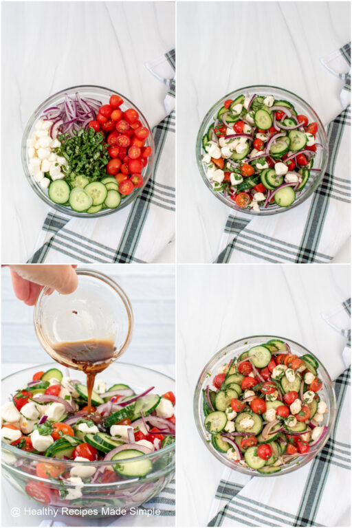 Tomato Cucumber Mozzarella Salad Healthy Recipes Made Simple