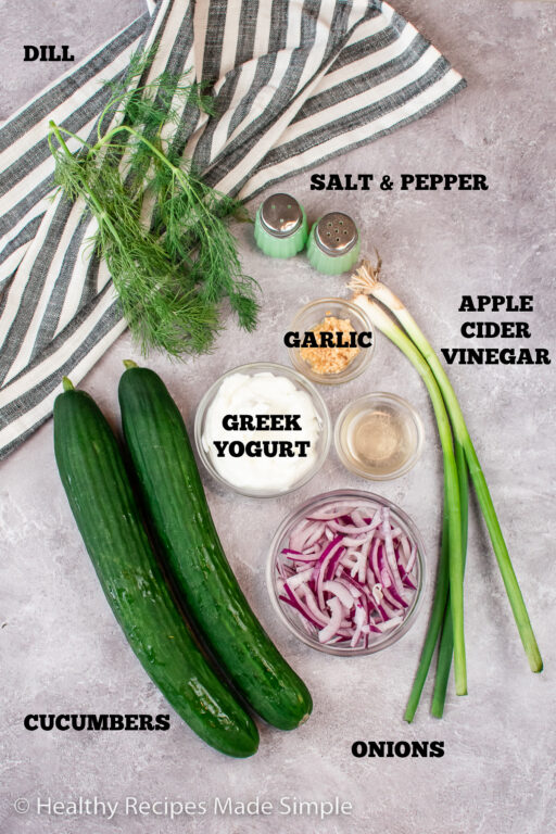 Dill Yogurt Cucumber Salad - Healthy Recipes Made Simple