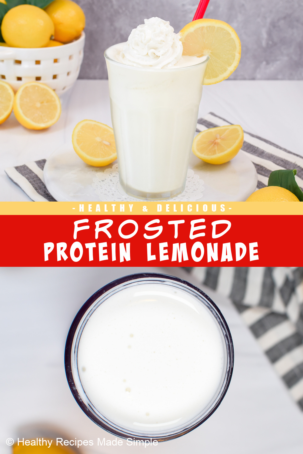 Frosted Protein Lemonade Healthy Recipes Made Simple