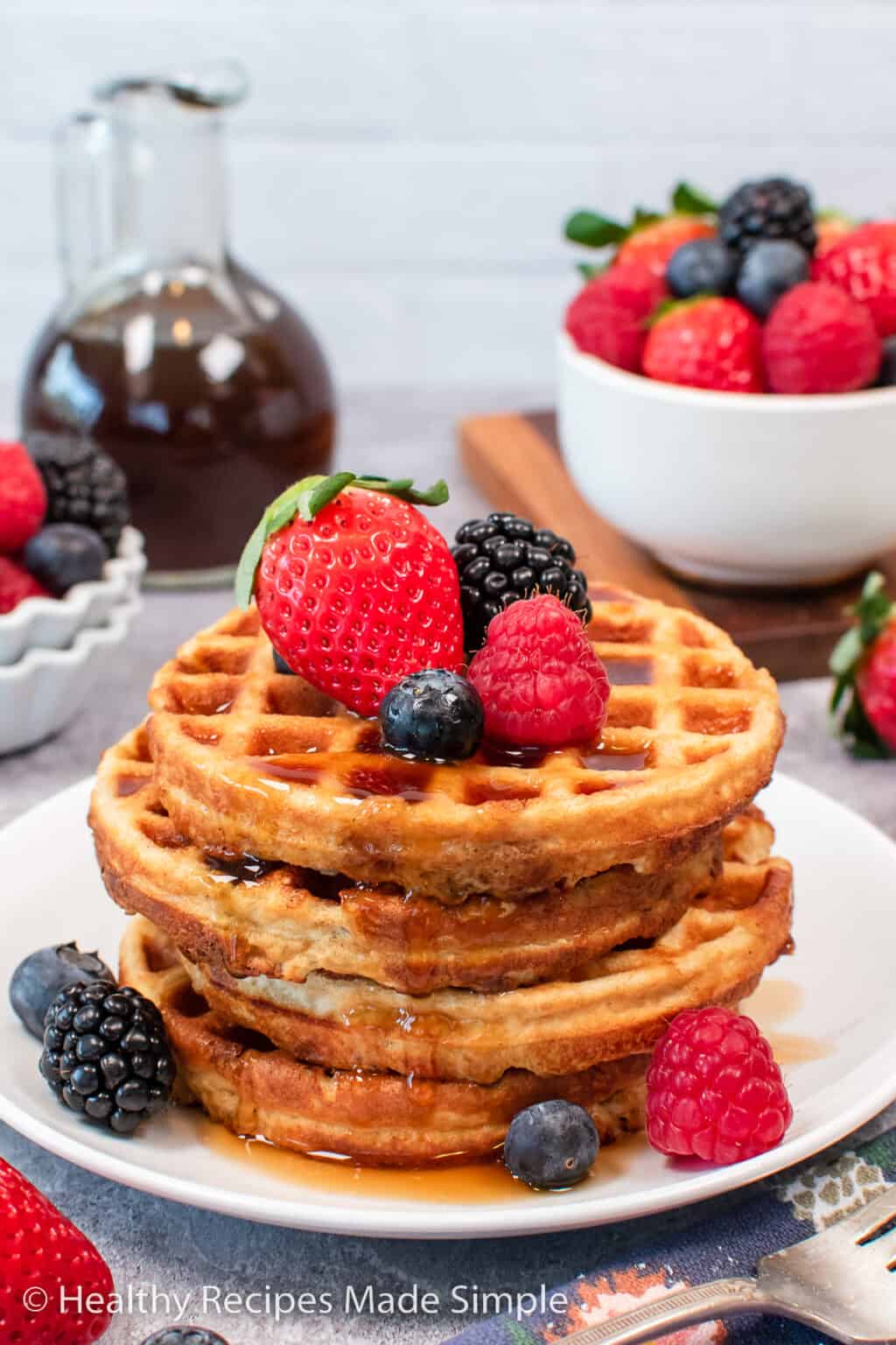 Low Carb Protein Waffles - Healthy Recipes Made Simple