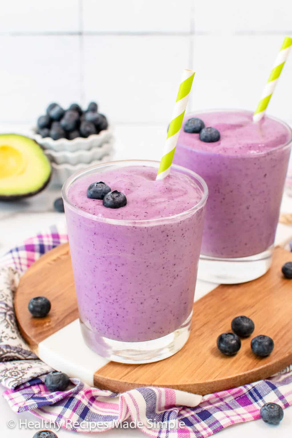 Blueberry Avocado Smoothie Healthy Recipes Made Simple