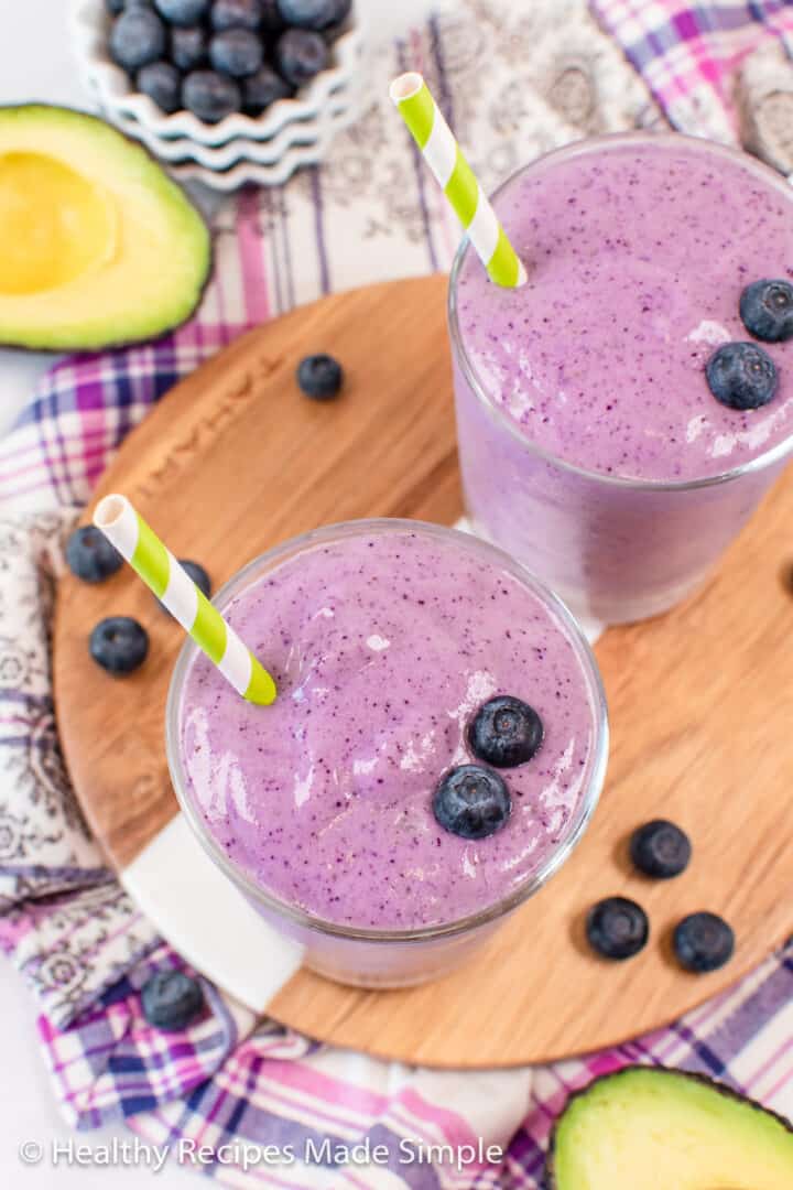 Blueberry Avocado Smoothie Healthy Recipes Made Simple