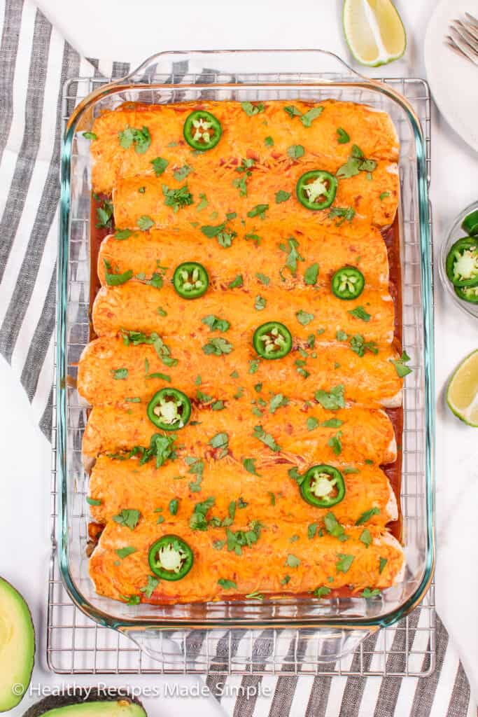 Easy Low Carb Beef Enchiladas Recipe - Healthy Recipes Made Simple