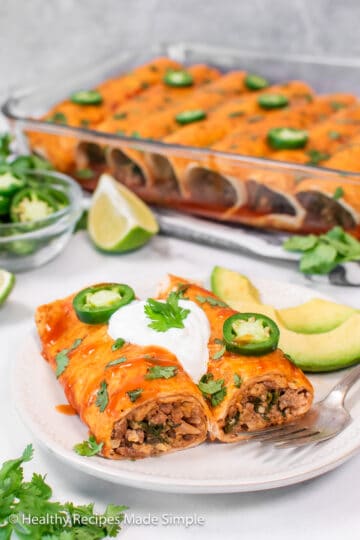 Easy Low Carb Beef Enchiladas Recipe - Healthy Recipes Made Simple